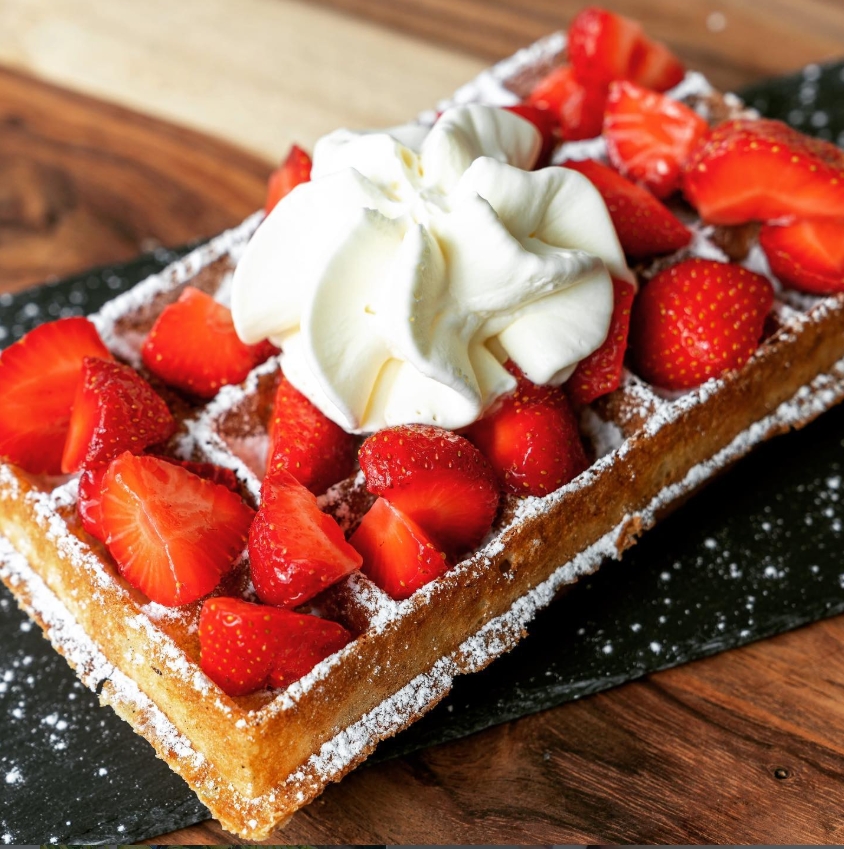 Wafels en pannenkoeken bij Gelato Ernesto